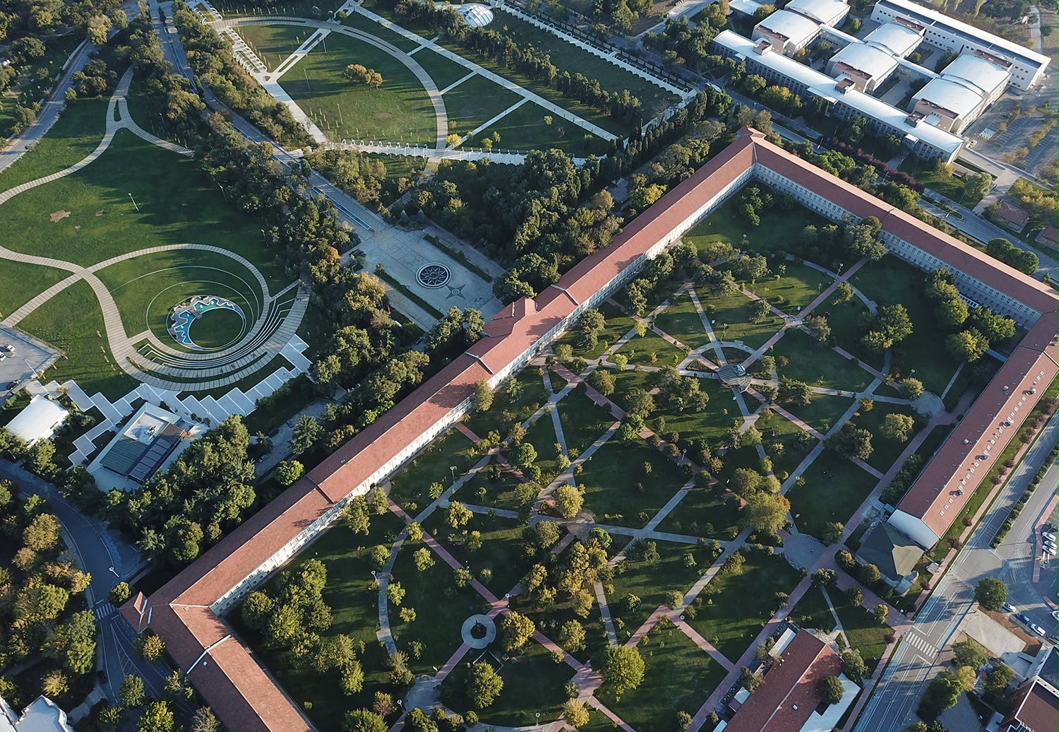 Aerial view of Davutpaşa Campus